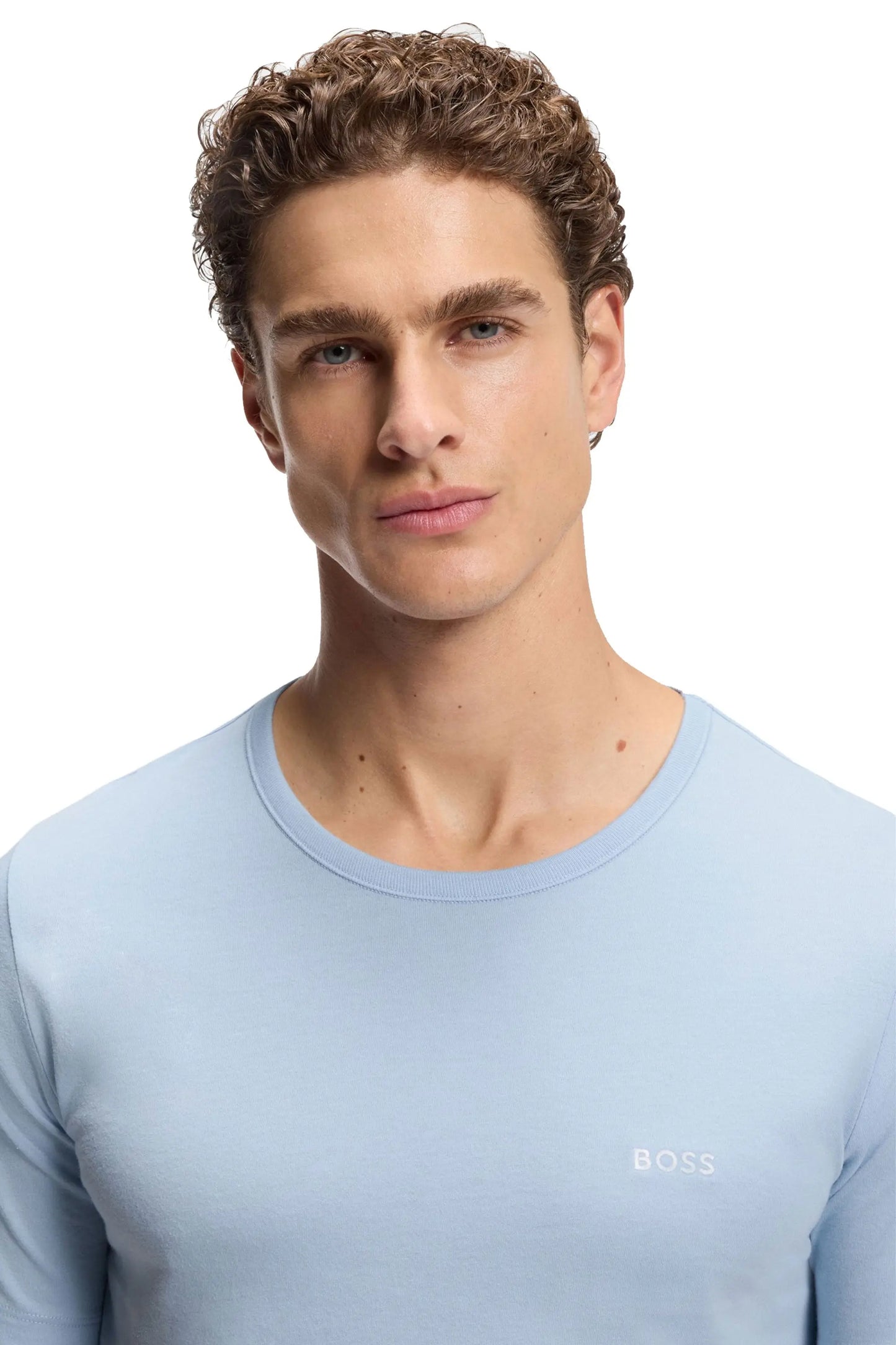 Boss Black BOSS 3 PACK T-SHIRT WHITE/BLUE/BEIGE Boss Black