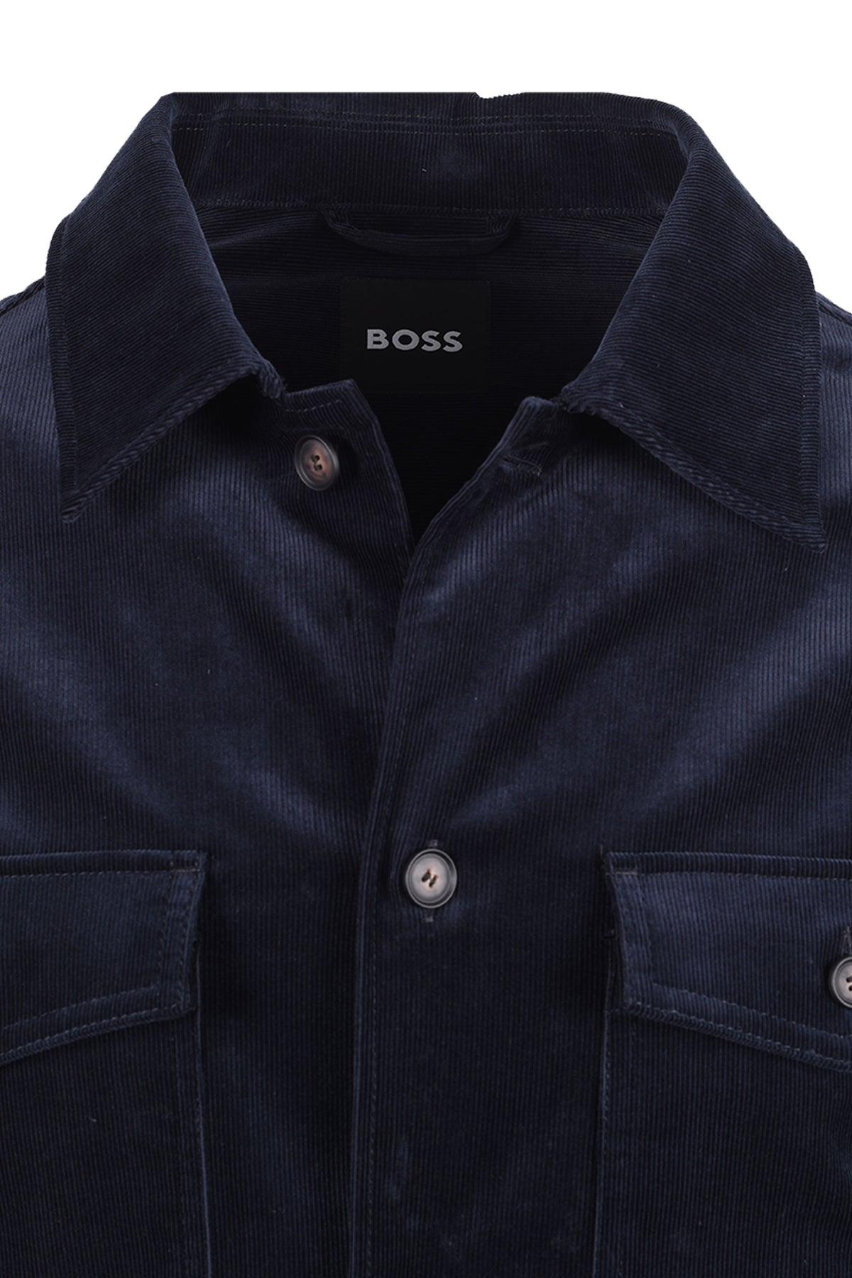 Boss Black BOSS C CARPER CORDUROY OVERSHIRT DARK BLUE