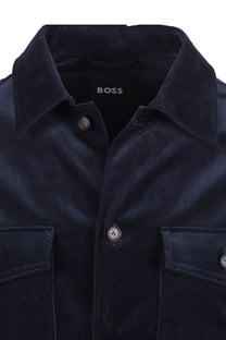 Boss Black BOSS C CARPER CORDUROY OVERSHIRT DARK BLUE
