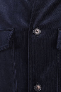 Boss Black BOSS C CARPER CORDUROY OVERSHIRT DARK BLUE