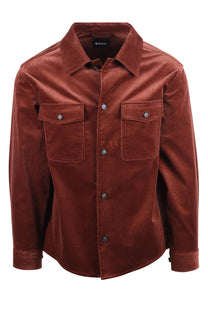 Boss Black BOSS C CARPER CORDUROY OVERSHIRT MEDIUM BROWN
