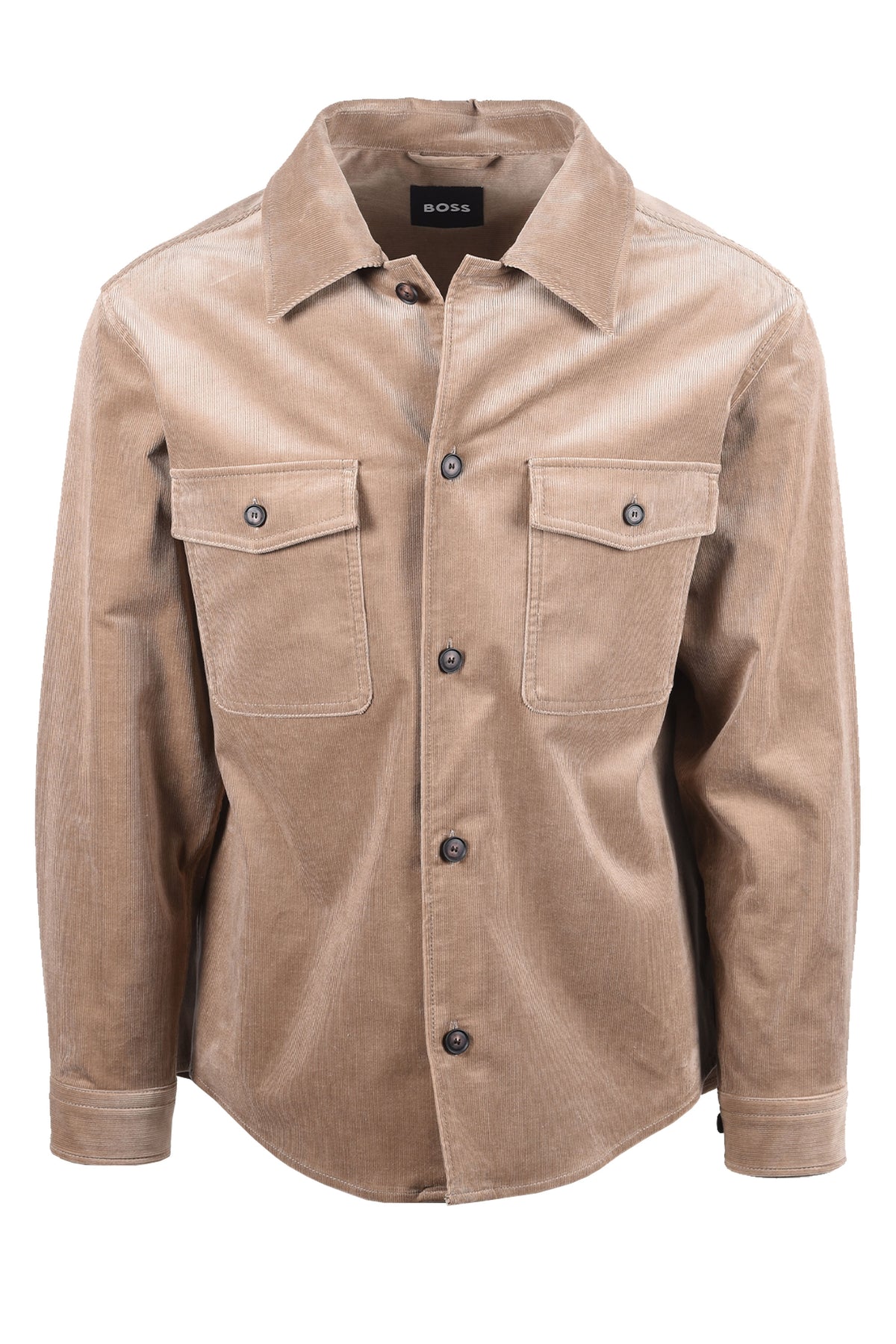Boss Black BOSS C CARPER CORDUROY OVERSHIRT OPEN BROWN