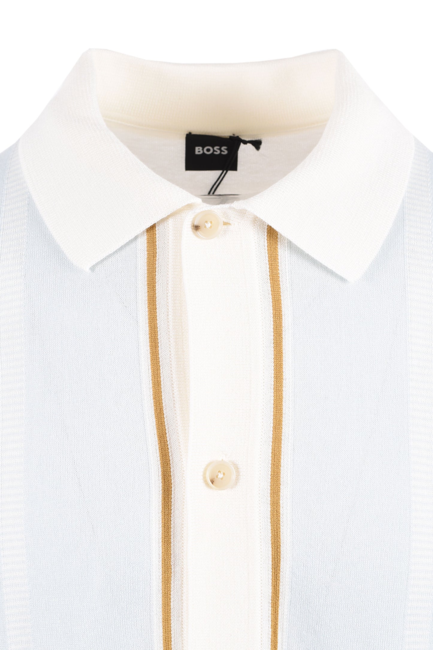 Boss Black BOSS C LASTRO POLO OPEN WHITE Boss Black Michael Stewart Menswear  Polo Shirts