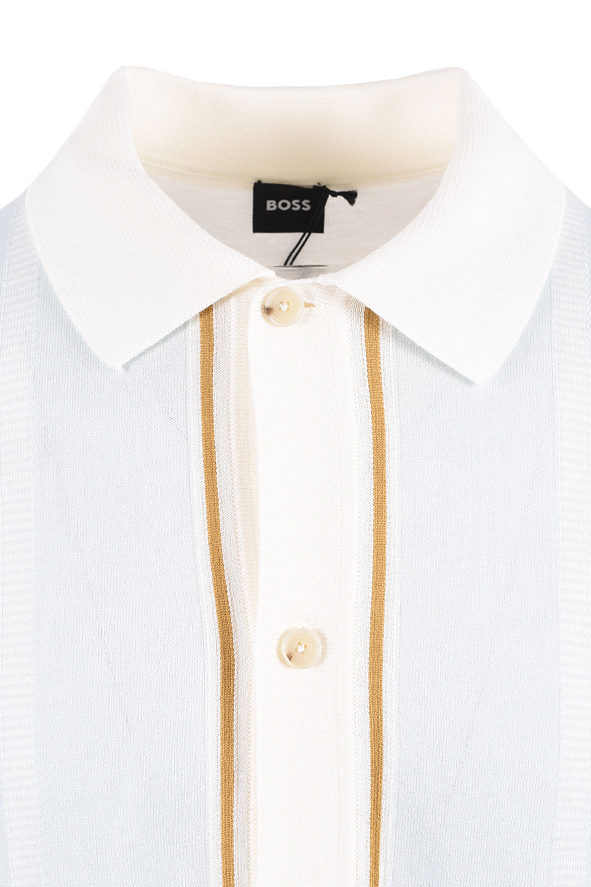Boss Black BOSS C LASTRO POLO OPEN WHITE Boss Black Michael Stewart Menswear  Polo Shirts