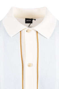 Boss Black BOSS C LASTRO POLO OPEN WHITE Boss Black Michael Stewart Menswear  Polo Shirts