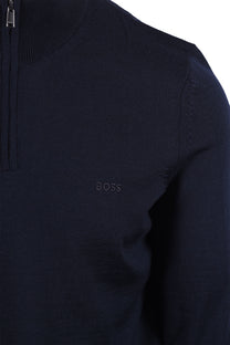 Boss Black BOSS H EBENJI ZIP SWEATSHIRT DARK BLUE