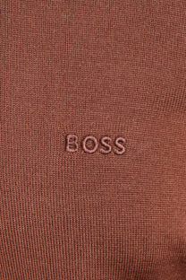 Boss Black BOSS H EBENJI ZIP SWEATSHIRT MEDIUM BROWN