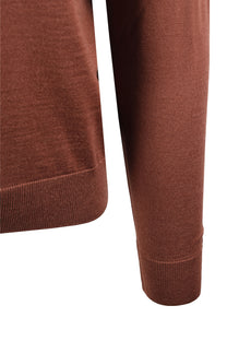 Boss Black BOSS H EBENJI ZIP SWEATSHIRT MEDIUM BROWN