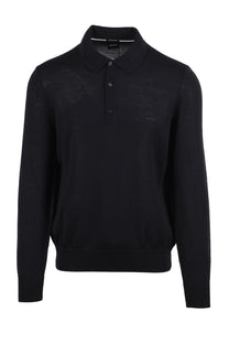 Boss Black BOSS H LANCIONE KNITTED POLO BLACK