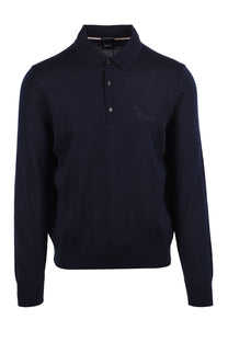 Boss Black BOSS H LANCIONE KNITTED POLO DARK BLUE