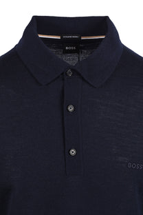 Boss Black BOSS H LANCIONE KNITTED POLO DARK BLUE