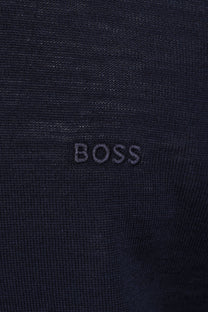 Boss Black BOSS H LANCIONE KNITTED POLO DARK BLUE