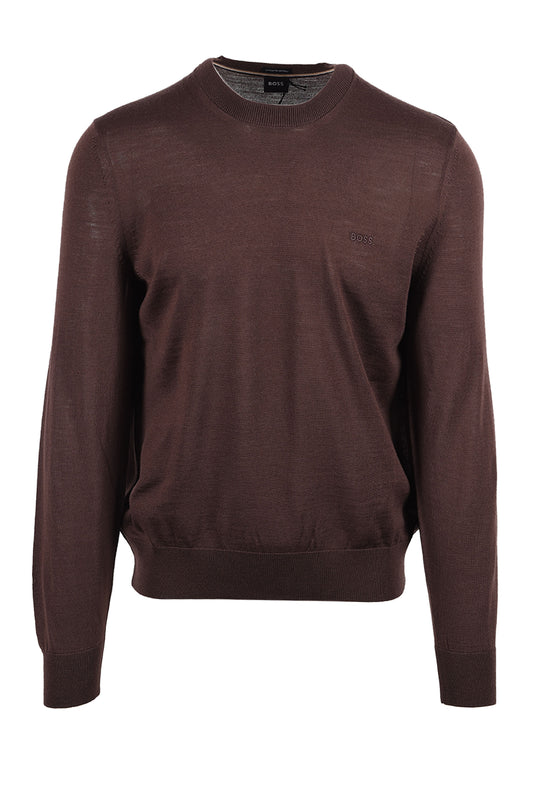 Boss Black BOSS H LENO SWEATSHIRT DARK BROWN