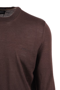 Boss Black BOSS H LENO SWEATSHIRT DARK BROWN
