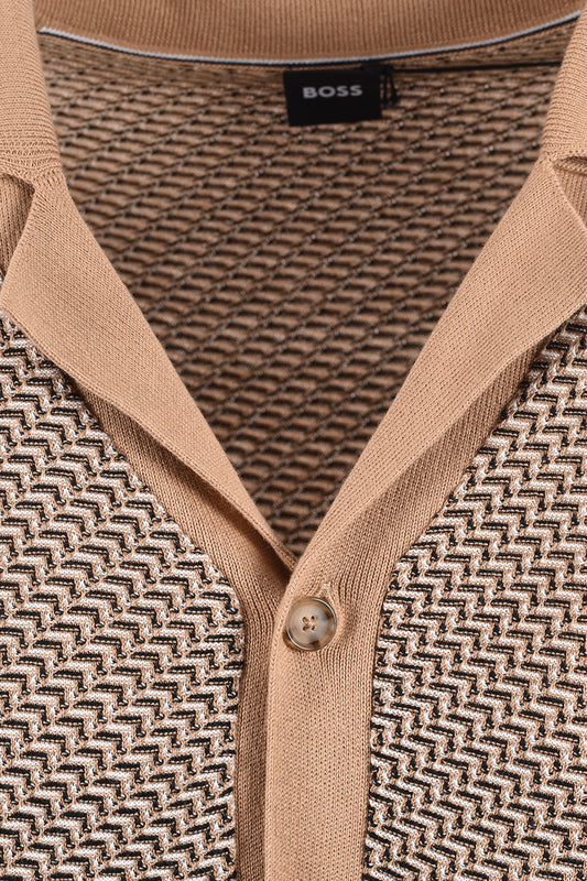 Boss Black BOSS H LOMARE POLO MEDIUM BEIGE Boss Black Michael Stewart Menswear  Polo Shirts