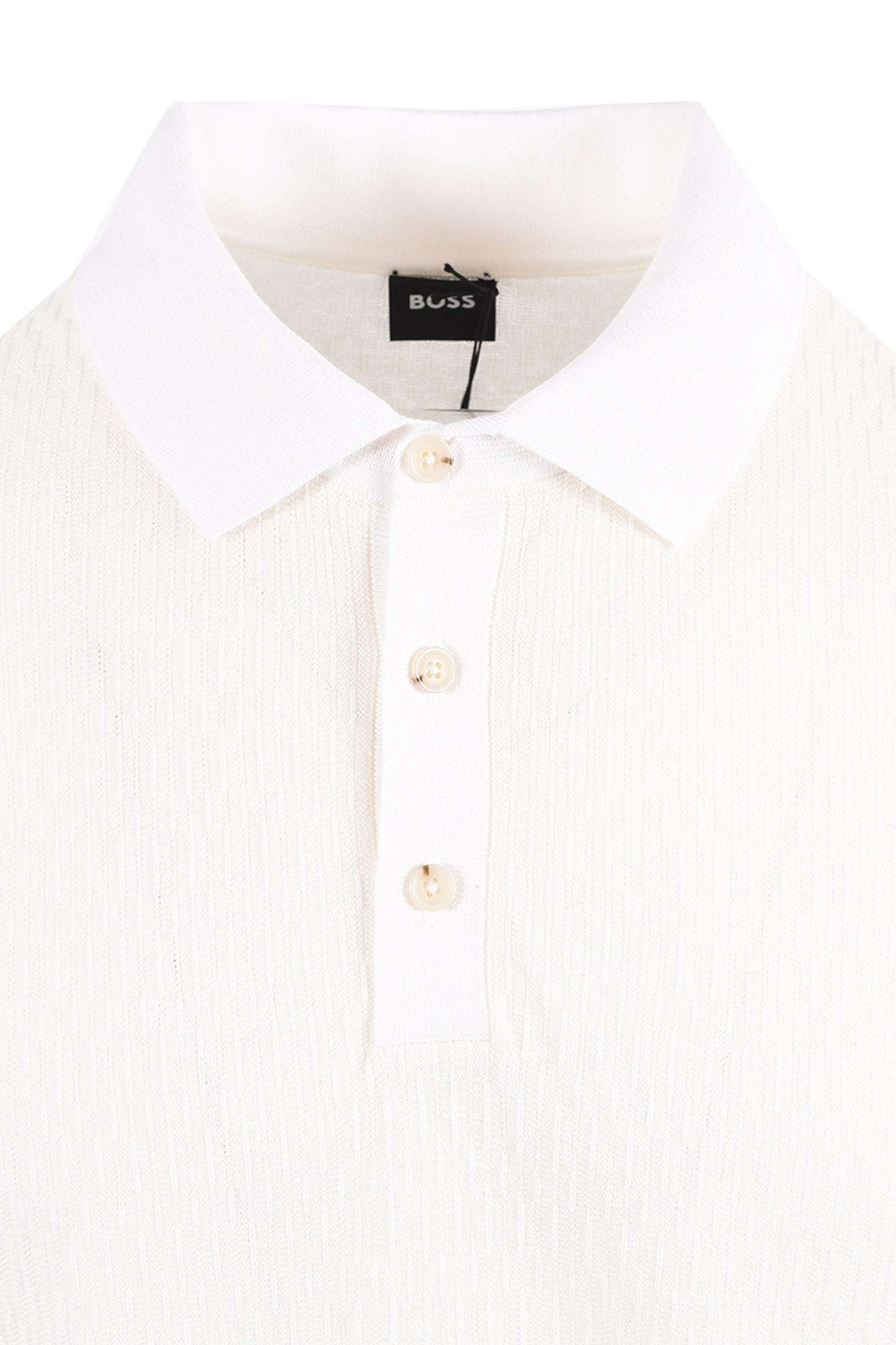 Boss Black BOSS H LURAZIO POLO OPEN WHITE Boss Black Michael Stewart Menswear  Polo Shirts