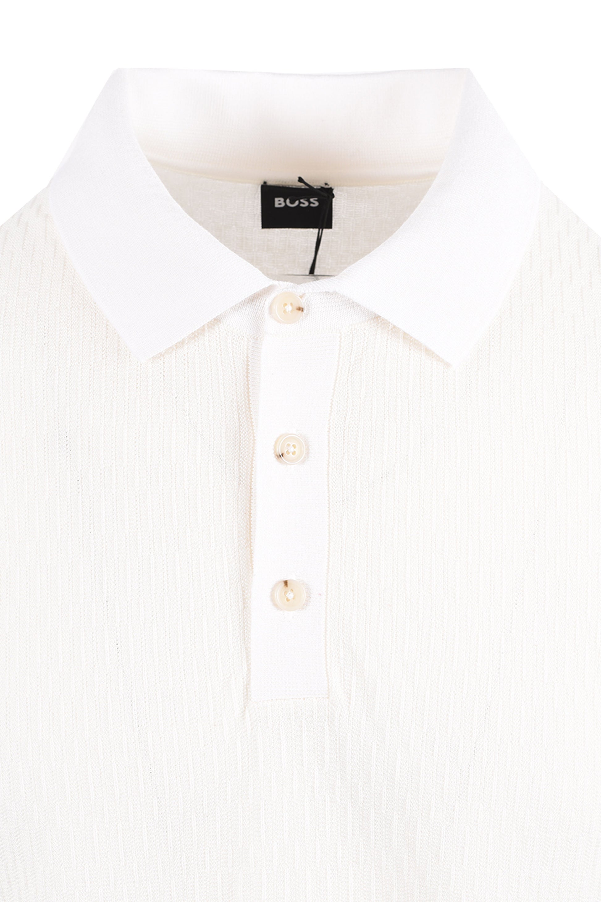 Boss Black BOSS H LURAZIO POLO OPEN WHITE Boss Black Michael Stewart Menswear  Polo Shirts