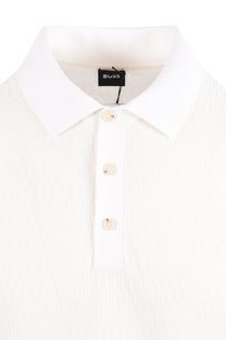 Boss Black BOSS H LURAZIO POLO OPEN WHITE Boss Black Michael Stewart Menswear  Polo Shirts