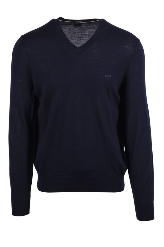 Boss Black BOSS H MELBA V NECK SWEATSHIRT DARK BLUE