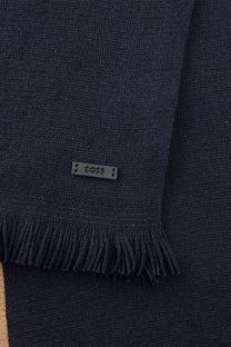 Boss Black BOSS HENZO KNITTED SCARF DARK BLUE