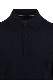 Boss Black BOSS NOLANO KNITTED POLO DARK BLUE Boss Black