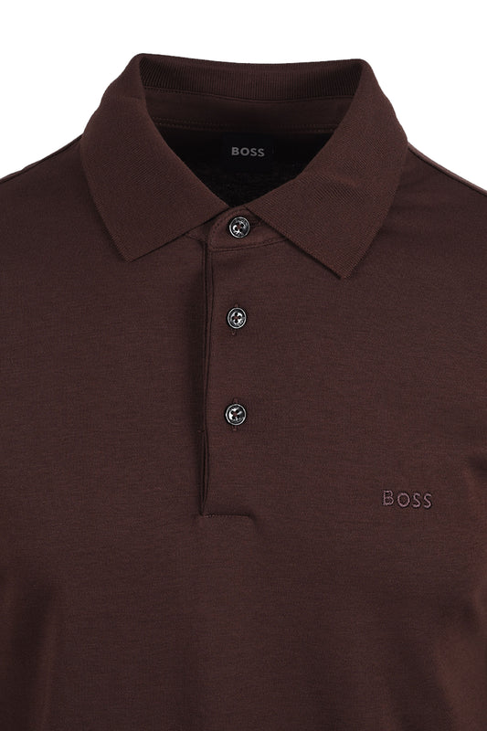 Boss Black BOSS PADO 30 POLO DARK BROWN