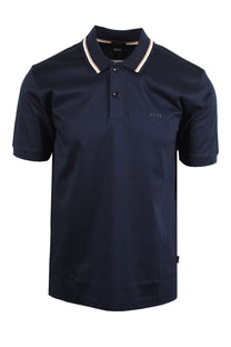 Boss Black BOSS PENROSE 38 POLO DARK BLUE Boss Black Michael Stewart Menswear  Polo Shirts