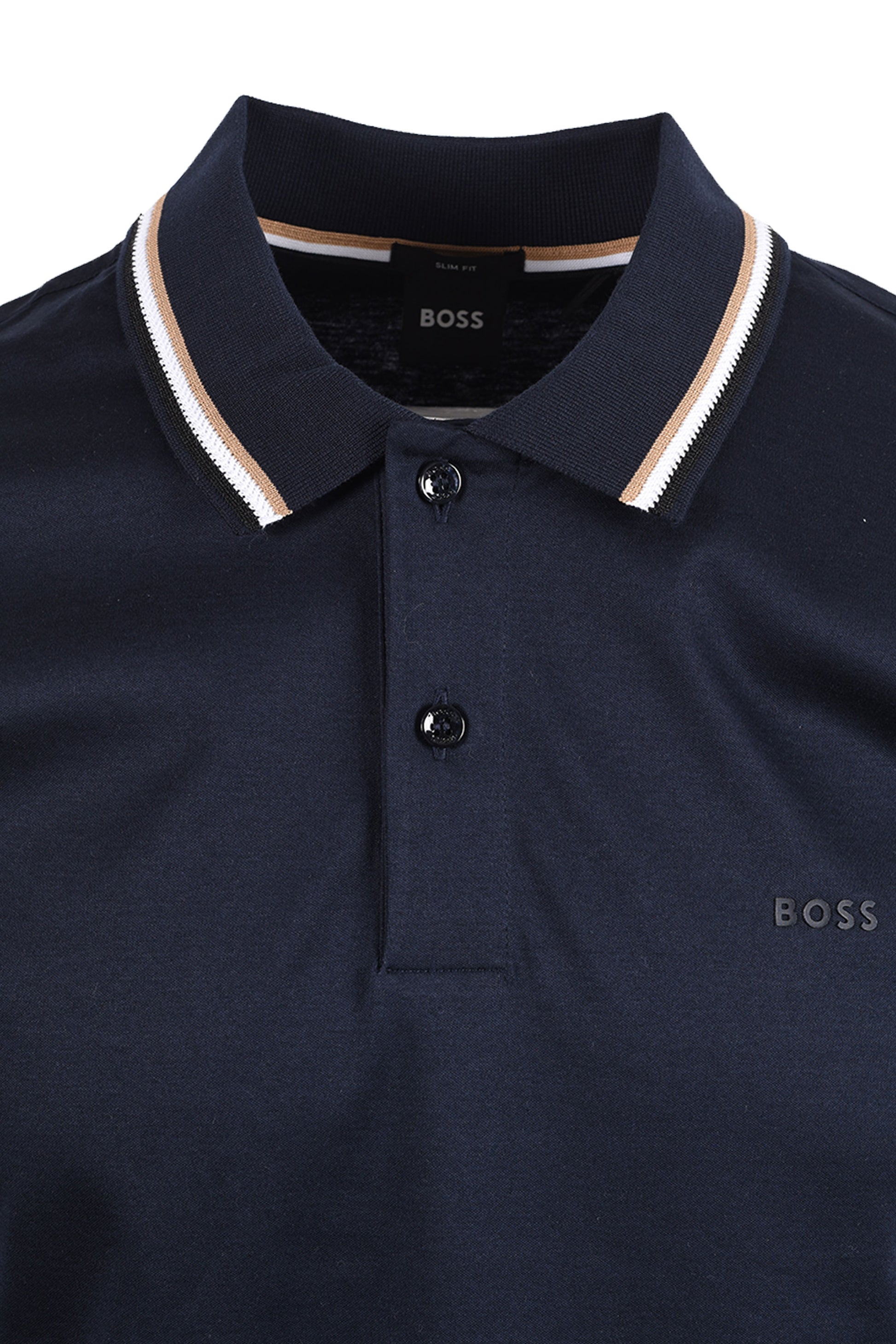 Boss Black BOSS PENROSE 38 POLO DARK BLUE Boss Black Michael Stewart Menswear  Polo Shirts