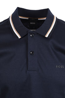 Boss Black BOSS PENROSE 38 POLO DARK BLUE Boss Black Michael Stewart Menswear  Polo Shirts