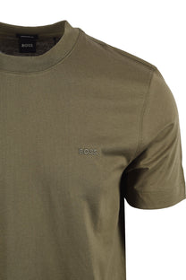 Boss Black BOSS THOMPSON 01 T-SHIRT OPEN GREEN Boss Black Michael Stewart Menswear  T-Shirts