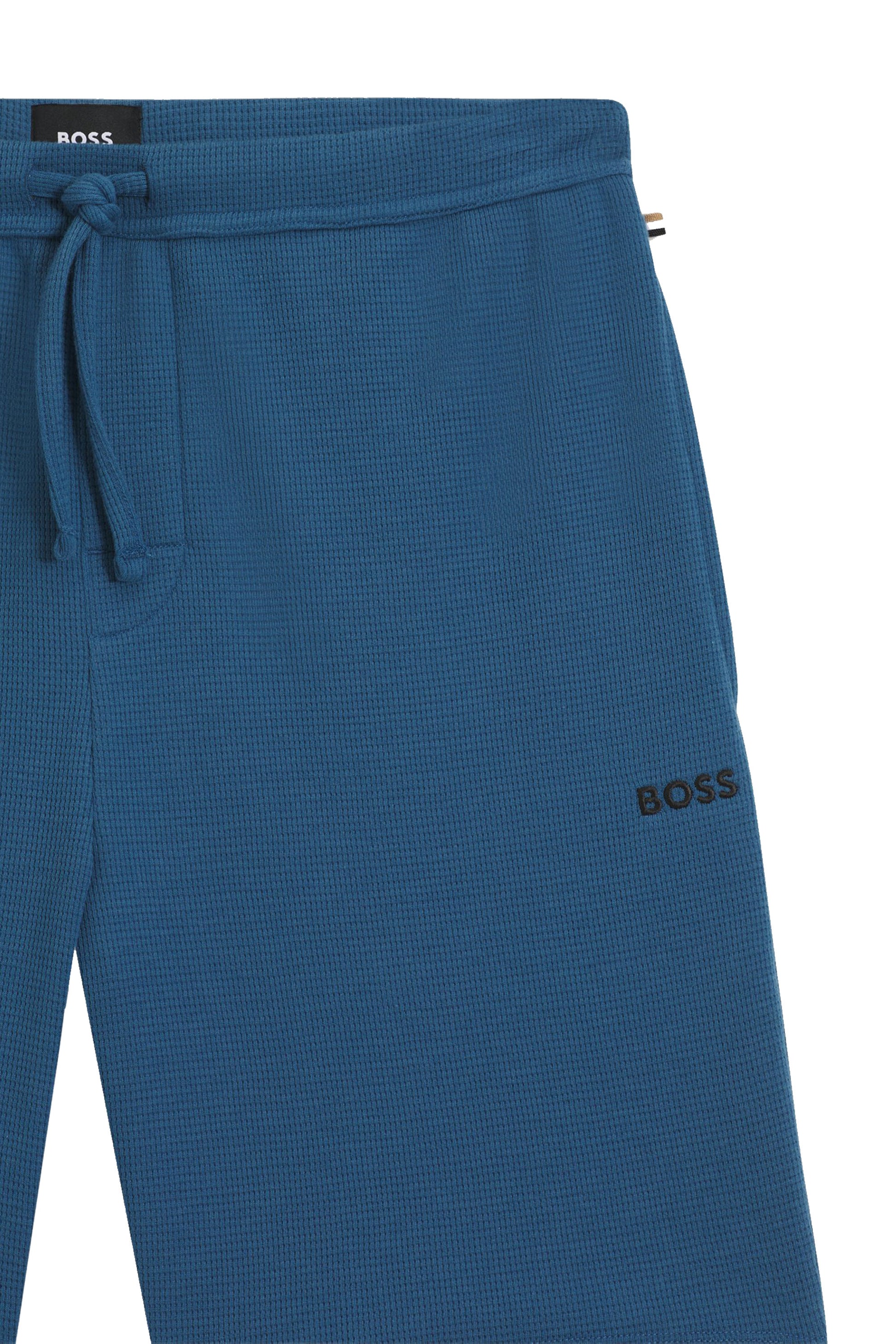 Boss Black BOSS WAFFLE SHORTS TURQUOISE AQUA Boss Black Michael Stewart Menswear  Shorts