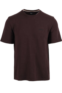 Boss Black BOSS WAFFLE T-SHIRT DARK BROWN Boss Black Michael Stewart Menswear  T-Shirts