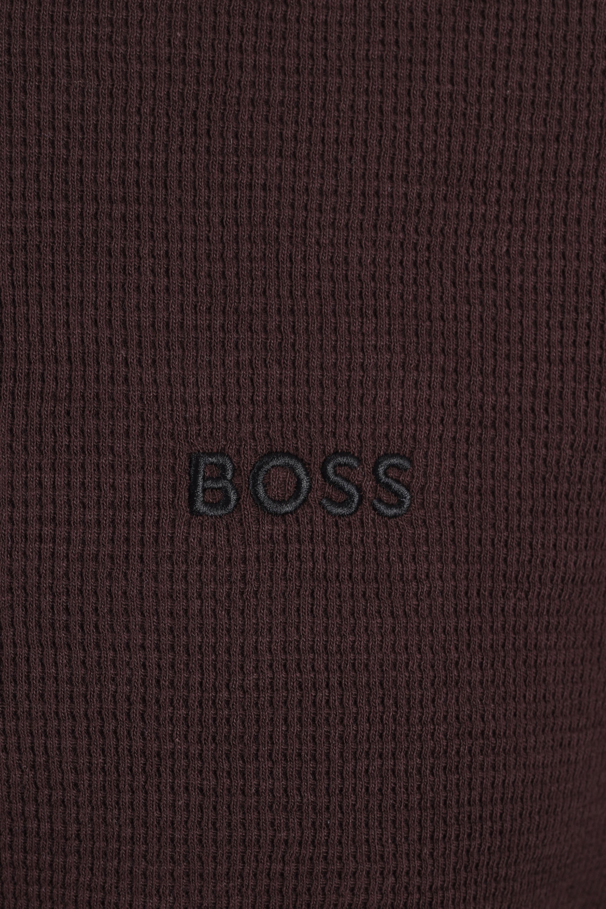 Boss Black BOSS WAFFLE T-SHIRT DARK BROWN Boss Black Michael Stewart Menswear  T-Shirts