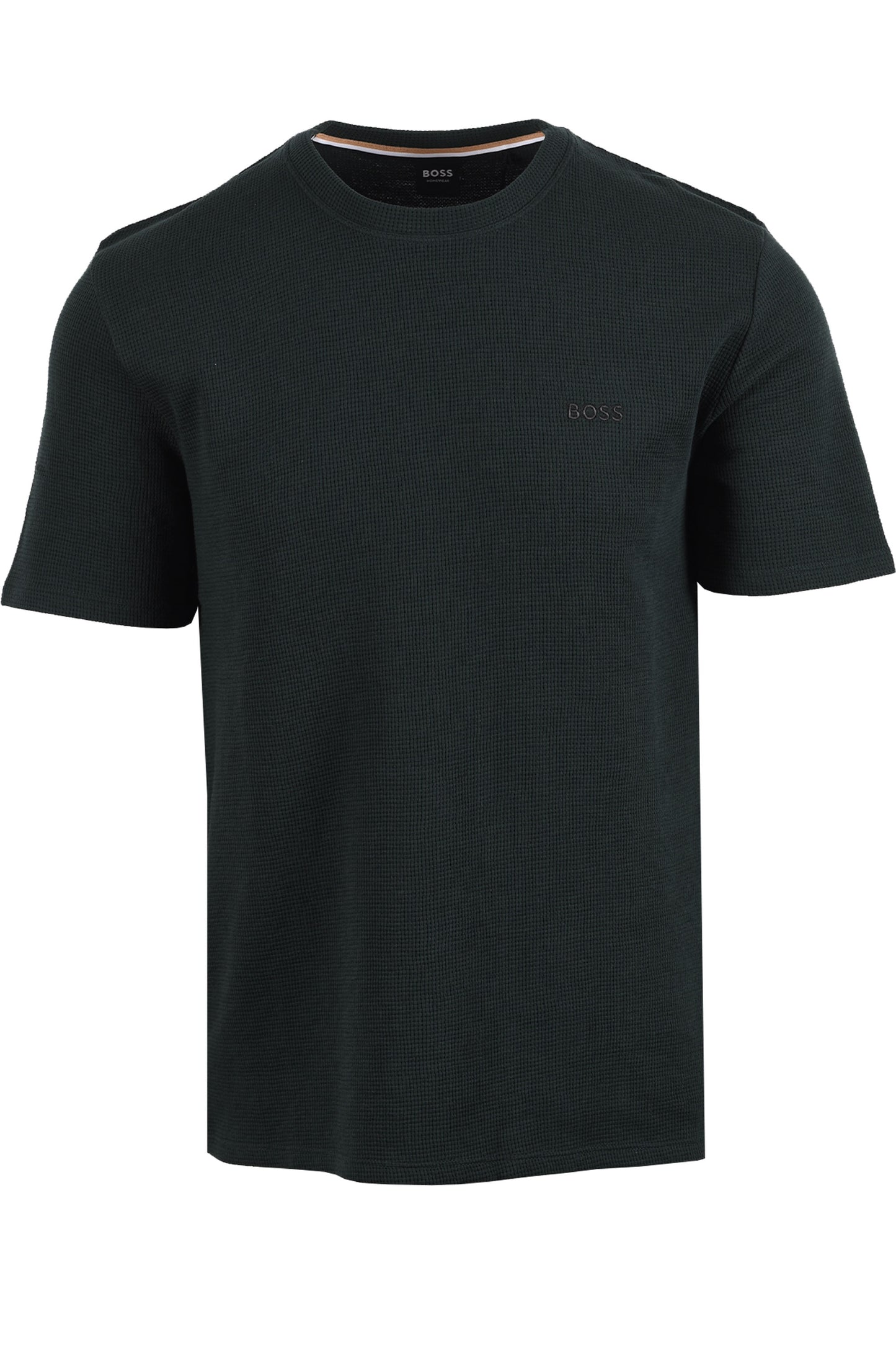 Boss Black BOSS WAFFLE T-SHIRT DARK GREEN Boss Black Michael Stewart Menswear  T-Shirts