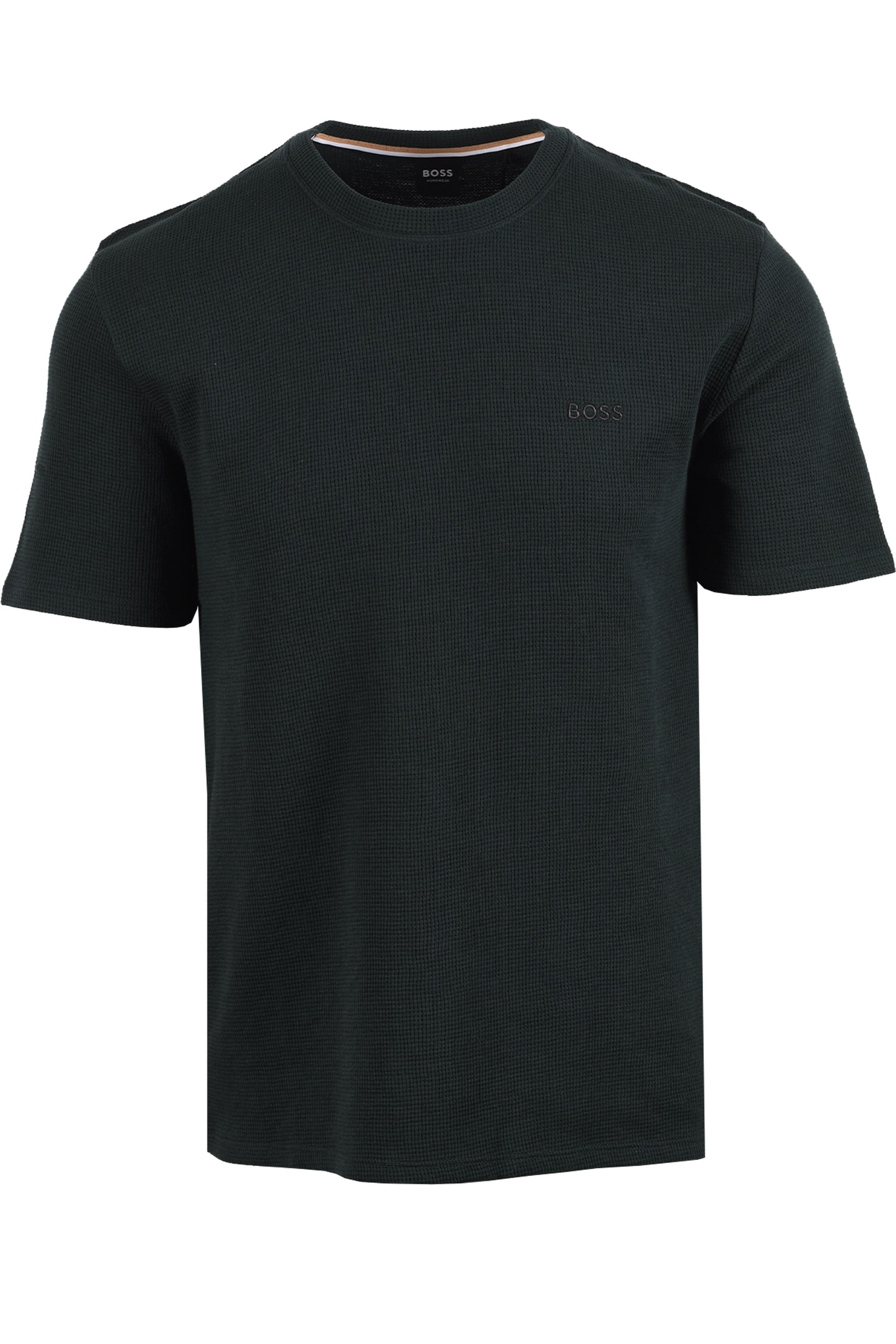 Boss Black BOSS WAFFLE T-SHIRT DARK GREEN Boss Black Michael Stewart Menswear  T-Shirts