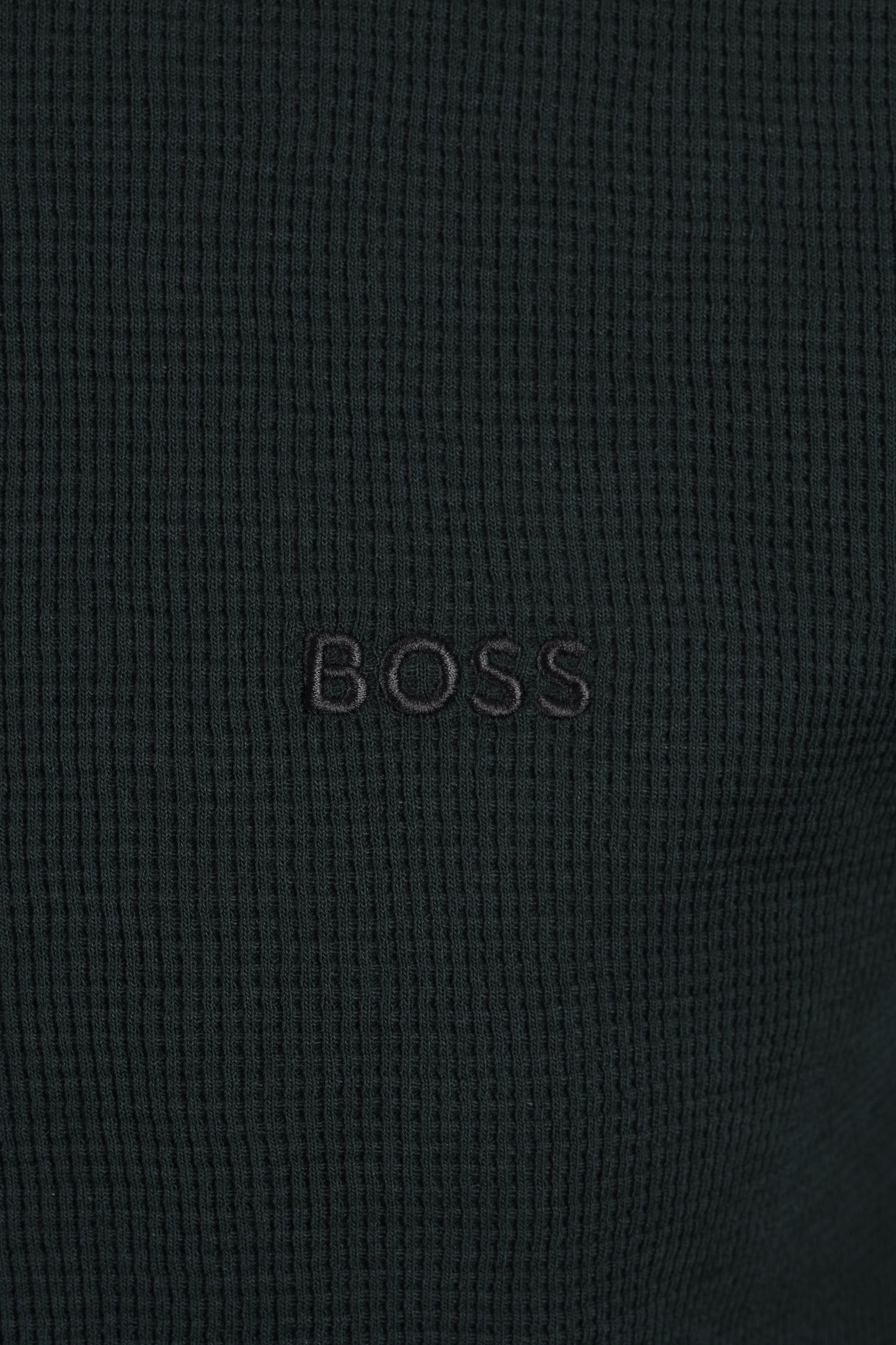 Boss Black BOSS WAFFLE T-SHIRT DARK GREEN Boss Black Michael Stewart Menswear  T-Shirts