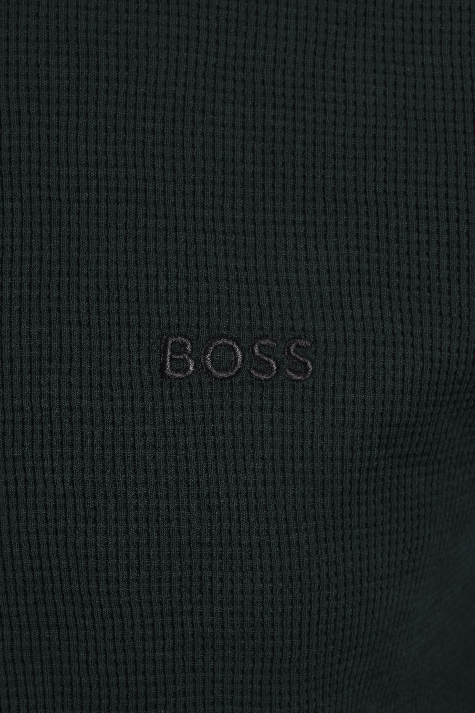 Boss Black BOSS WAFFLE T-SHIRT DARK GREEN Boss Black Michael Stewart Menswear  T-Shirts