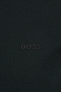 Boss Black BOSS WAFFLE T-SHIRT DARK GREEN Boss Black Michael Stewart Menswear  T-Shirts