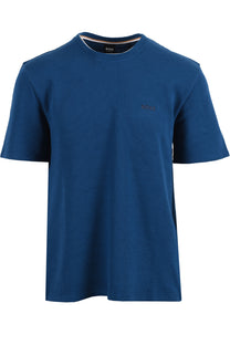 Boss Black BOSS WAFFLE T-SHIRT TURQUOISE AQUA Boss Black Michael Stewart Menswear  T-Shirts