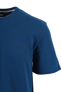 Boss Black BOSS WAFFLE T-SHIRT TURQUOISE AQUA Boss Black Michael Stewart Menswear  T-Shirts