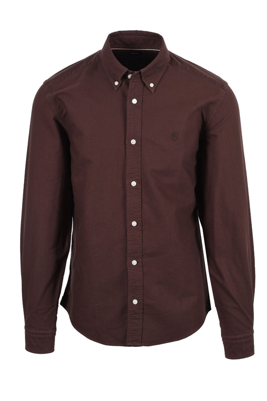 Boss Black H LIAM SHIRT DARK BROWN