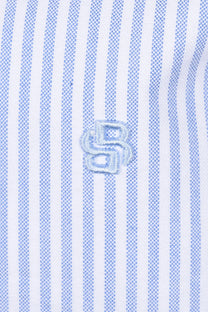 Boss Black H Liam Stripe Oxford Shirt Light Pastel Blue Boss Black