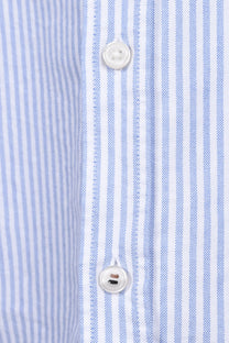 Boss Black H Liam Stripe Oxford Shirt Light Pastel Blue Boss Black