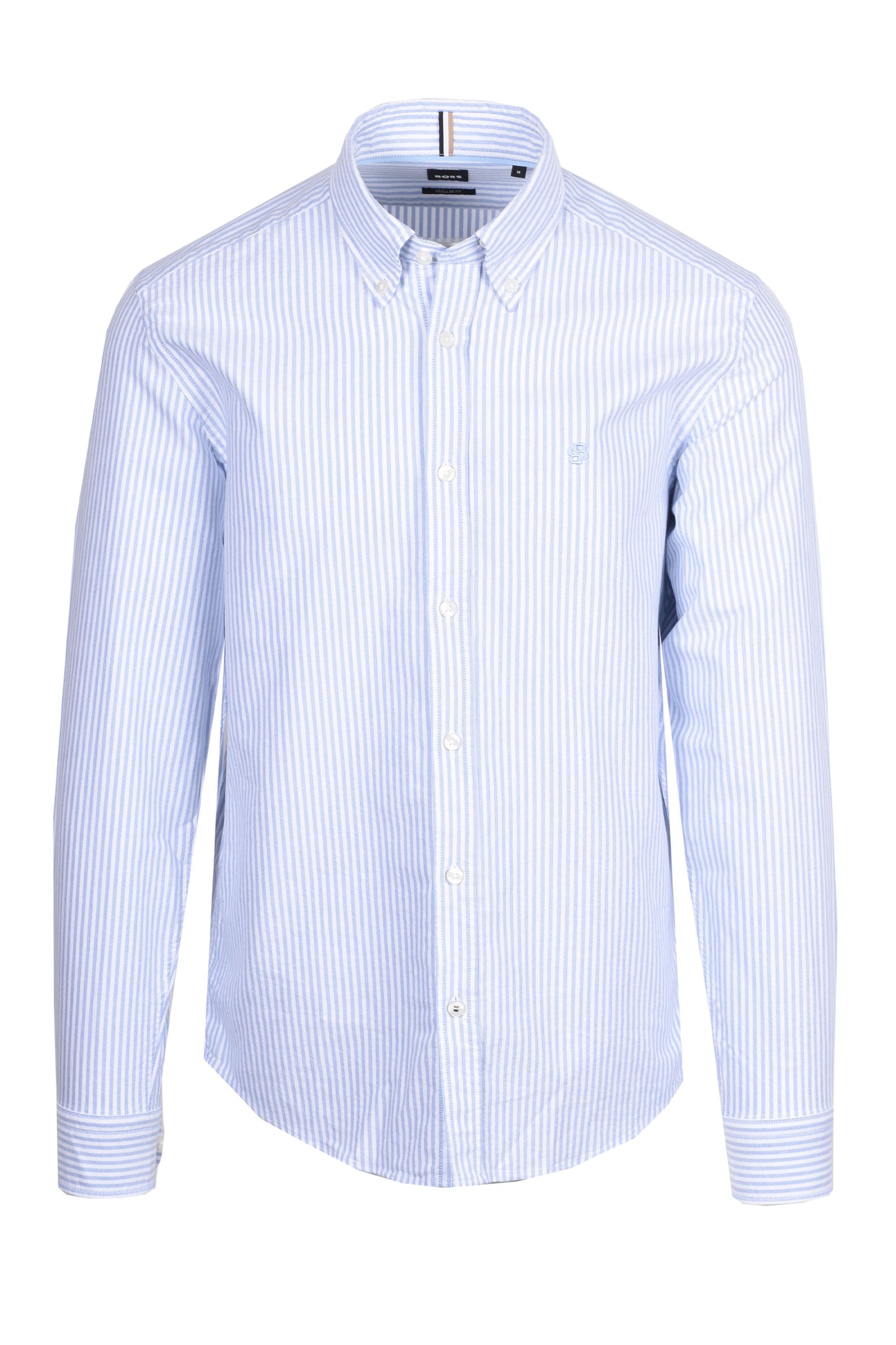 Boss Black H Liam Stripe Oxford Shirt Light Pastel Blue