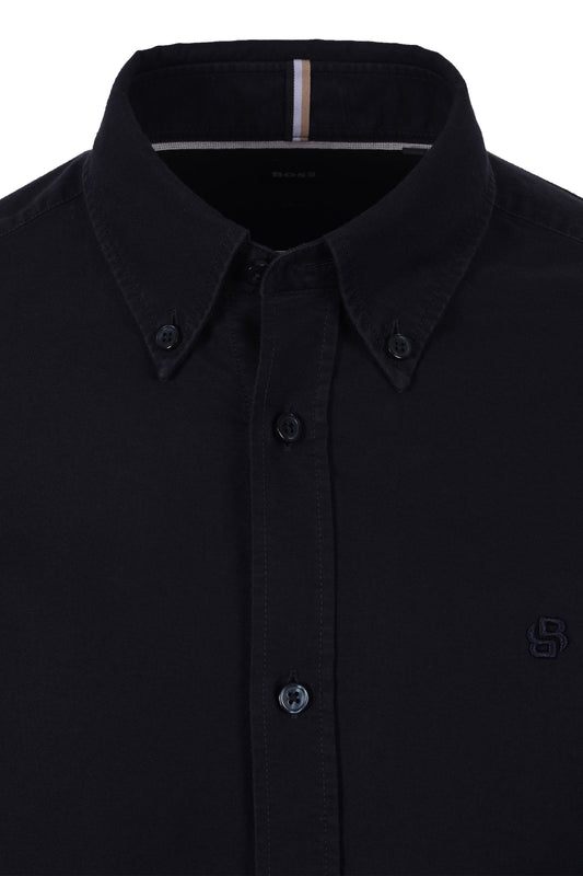 Boss Black H Roan Casual Oxford Shirt Dark Blue