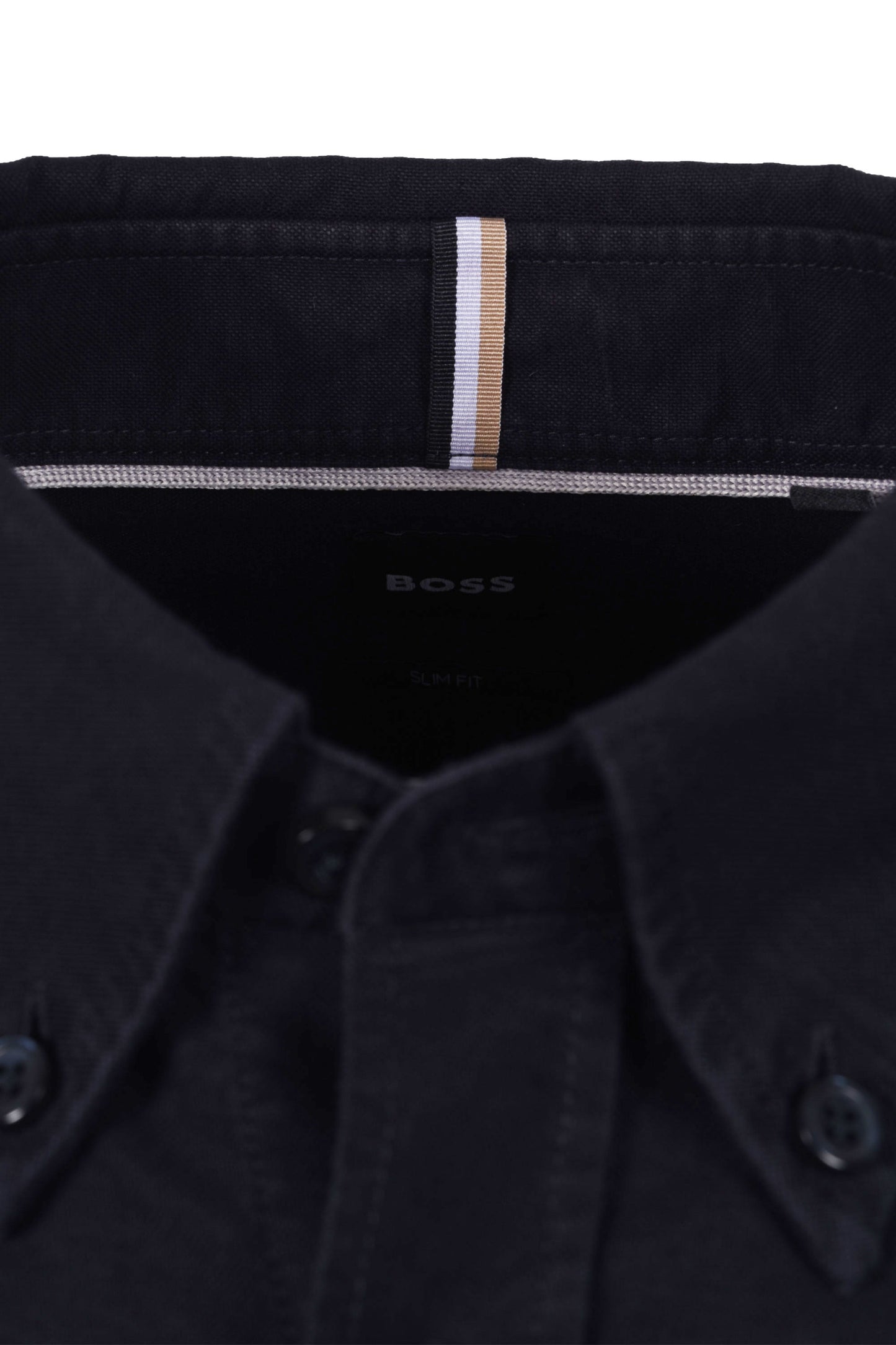 Boss Black H Roan Casual Oxford Shirt Dark Blue