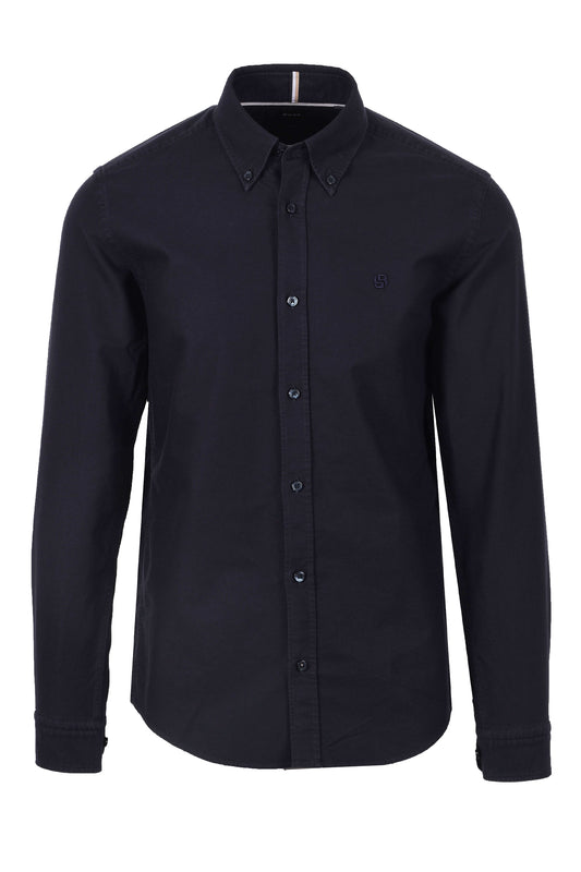 Boss Black H Roan Casual Oxford Shirt Dark Blue