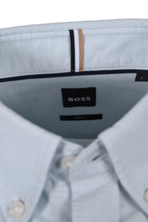 Boss Black H Roan Casual Oxford Shirt Open Blue Boss Black