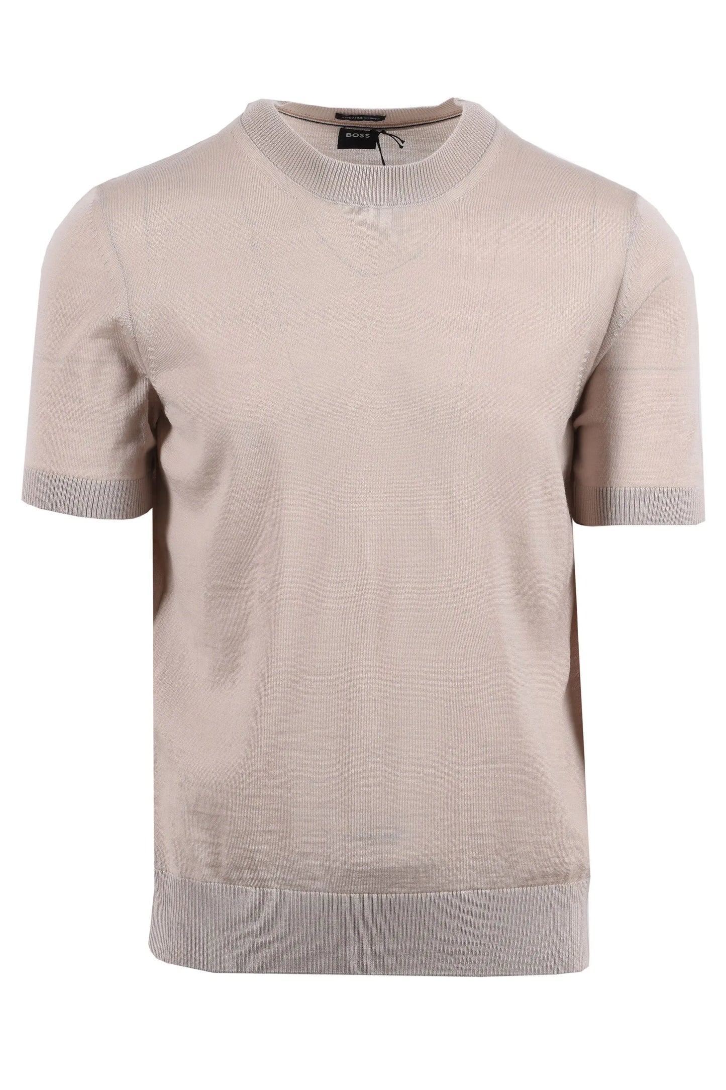 Boss Black H UMAURO KNITTED T-SHIRTS OPEN BEIGE Boss Black