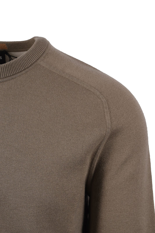 Boss Black Hidoneo Knitwear Open Brown